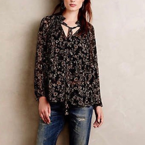 ANTHROPOLOGIE MEADOW RUE WHISPERING HILLS Top
